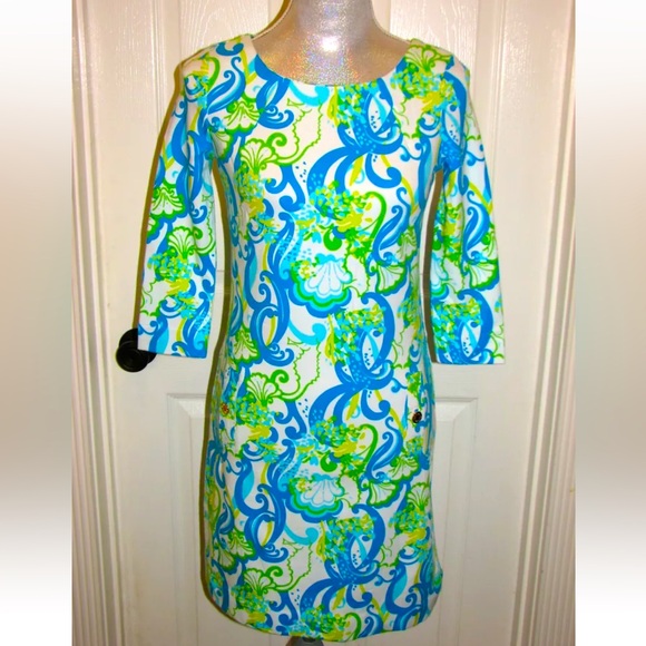 NWT LILLY PULITZER BEAUTIFUL CHARLENE DRESS RESORT WHITE CRYSTAL COAST - Picture 1 of 6